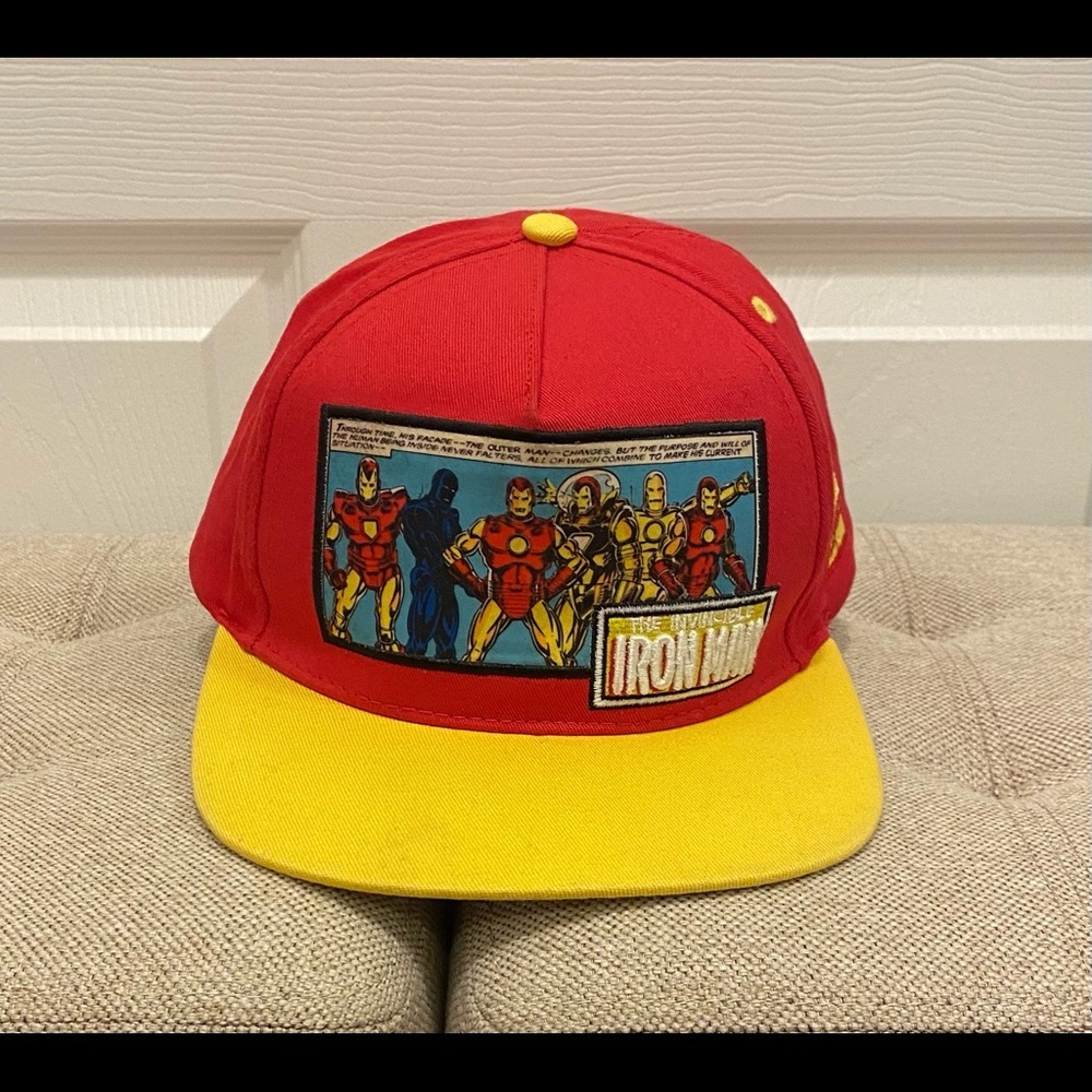 Marvel Comics The Incredible Ironman Red Snap Back Hat - RARE 2013 Kids Size